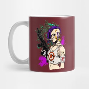 Cyberpunk girl Mug